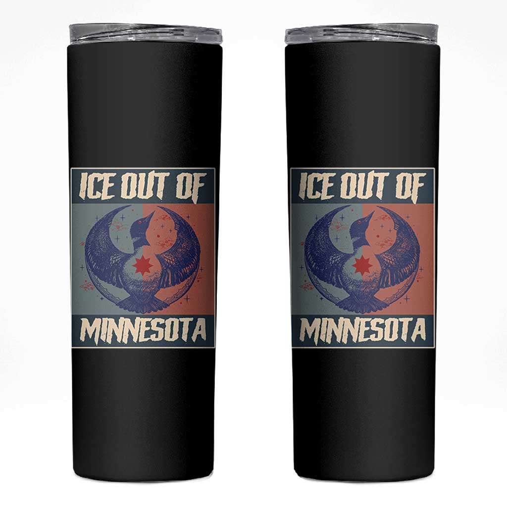 Ice Out Of Minnesota Skinny Tumbler Social Justice Solidarity