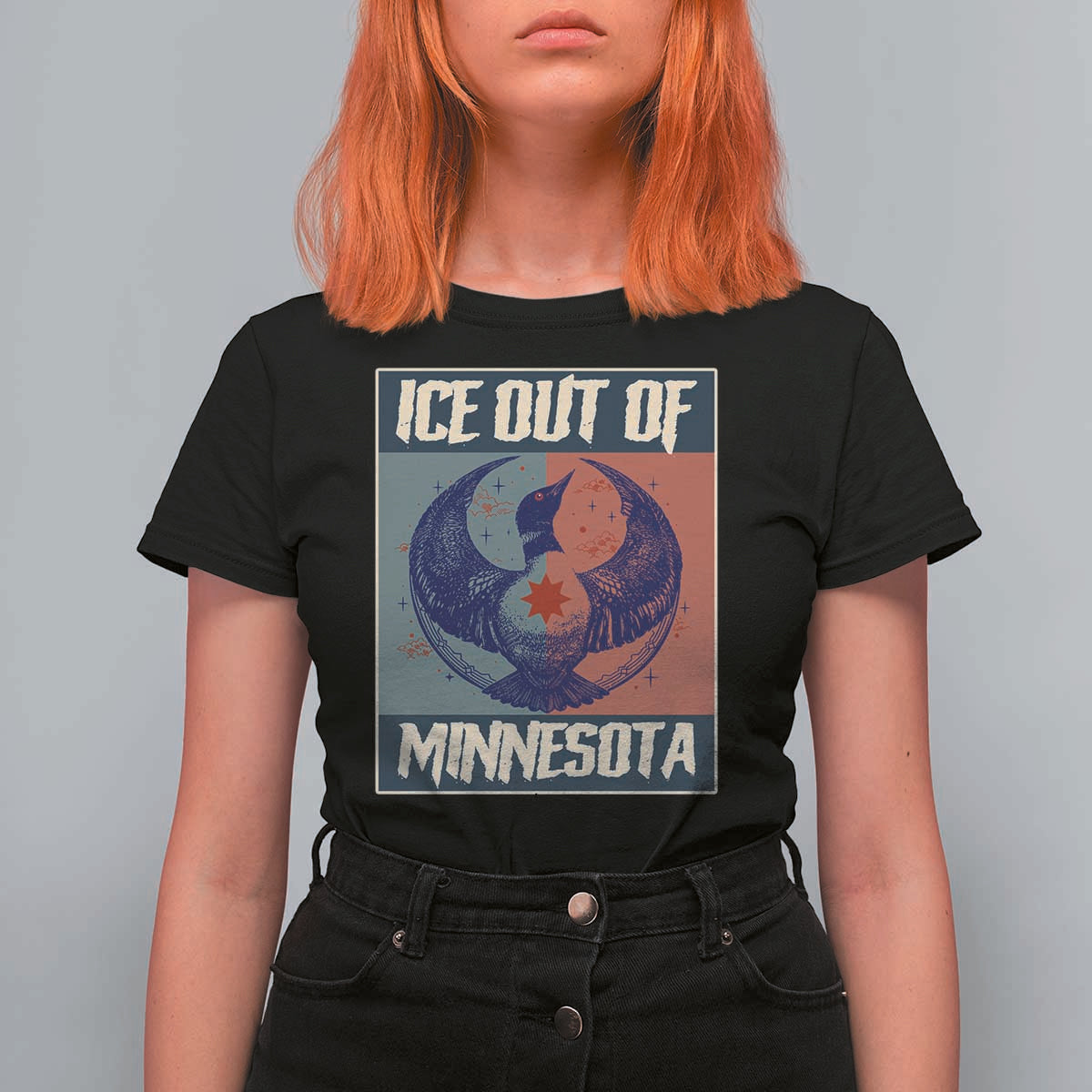 Ice Out Of Minnesota T Shirt For Women Social Justice Solidarity