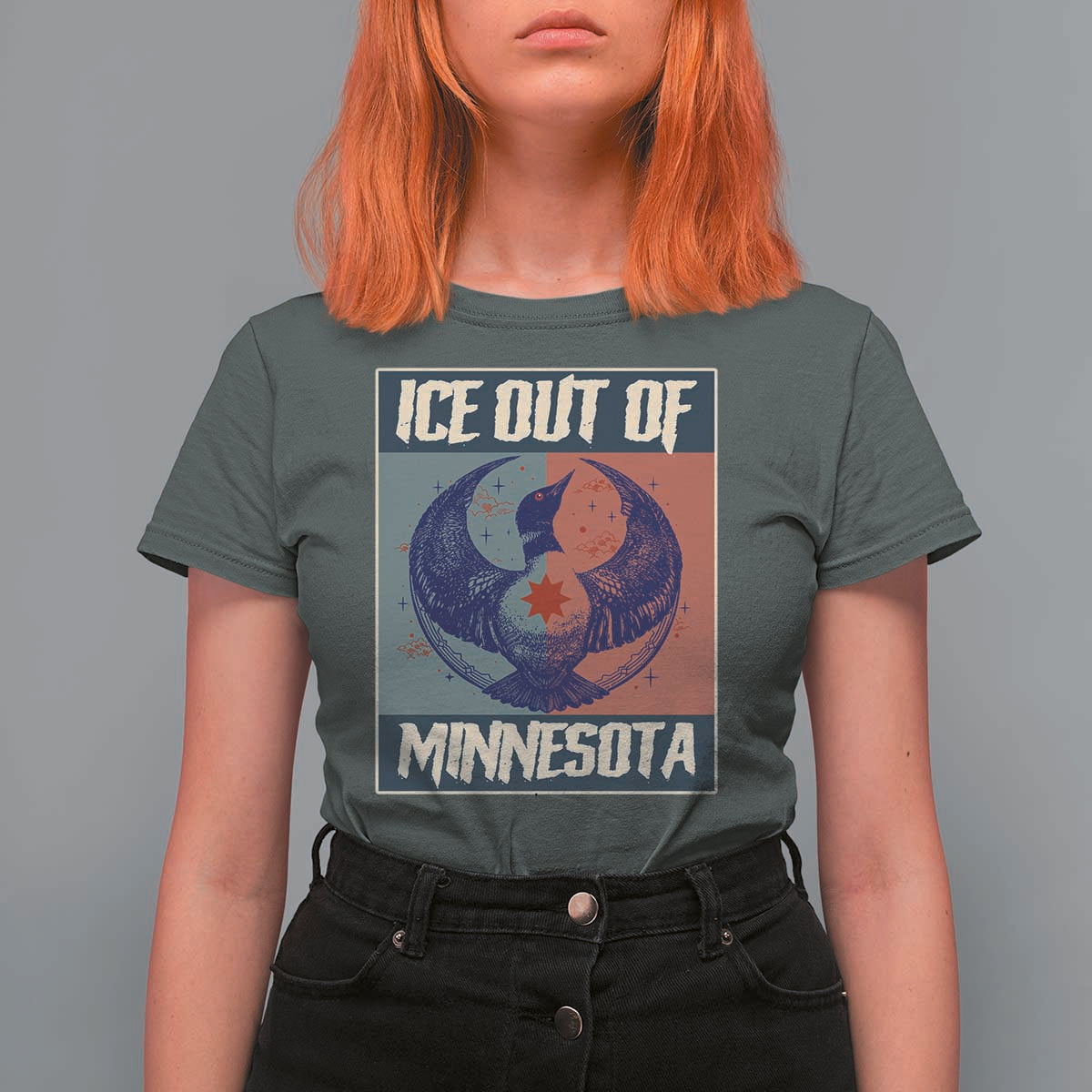 Ice Out Of Minnesota T Shirt For Women Social Justice Solidarity