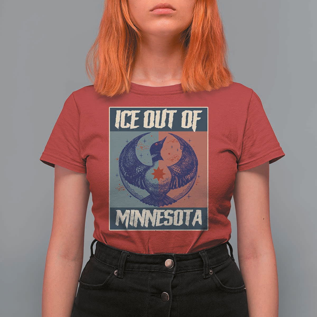 Ice Out Of Minnesota T Shirt For Women Social Justice Solidarity