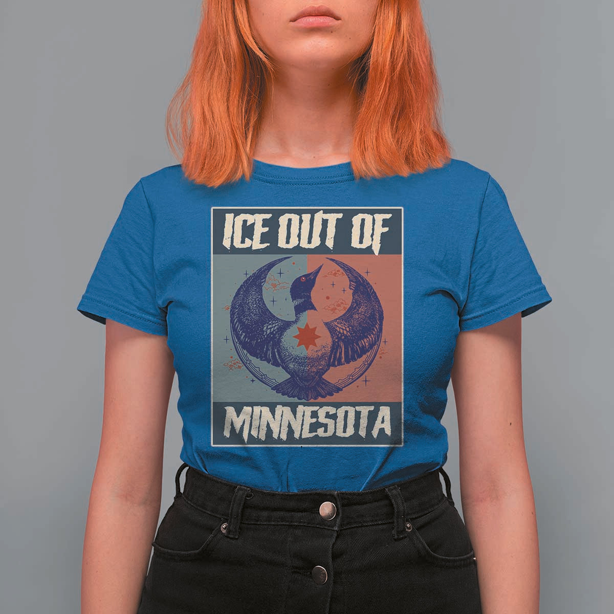 Ice Out Of Minnesota T Shirt For Women Social Justice Solidarity