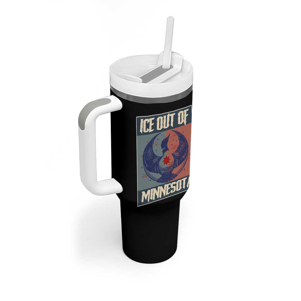 Ice Out Of Minnesota Tumbler With Handle Social Justice Solidarity