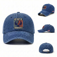Ice Out Of Minnesota Washed Cotton Baseball Cap Social Justice Solidarity