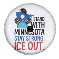 Minnesota Pride Common Loon Spare Tire Cover Stand With Minnesota Ice Out