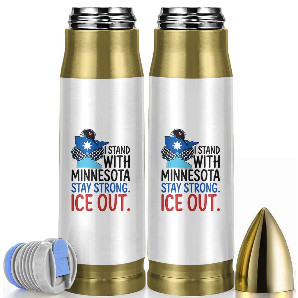 Minnesota Pride Common Loon Bullet Tumbler Stand With Minnesota Ice Out