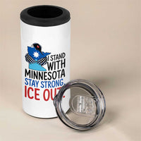 Minnesota Pride Common Loon 4 in 1 Can Cooler Tumbler Stand With Minnesota Ice Out
