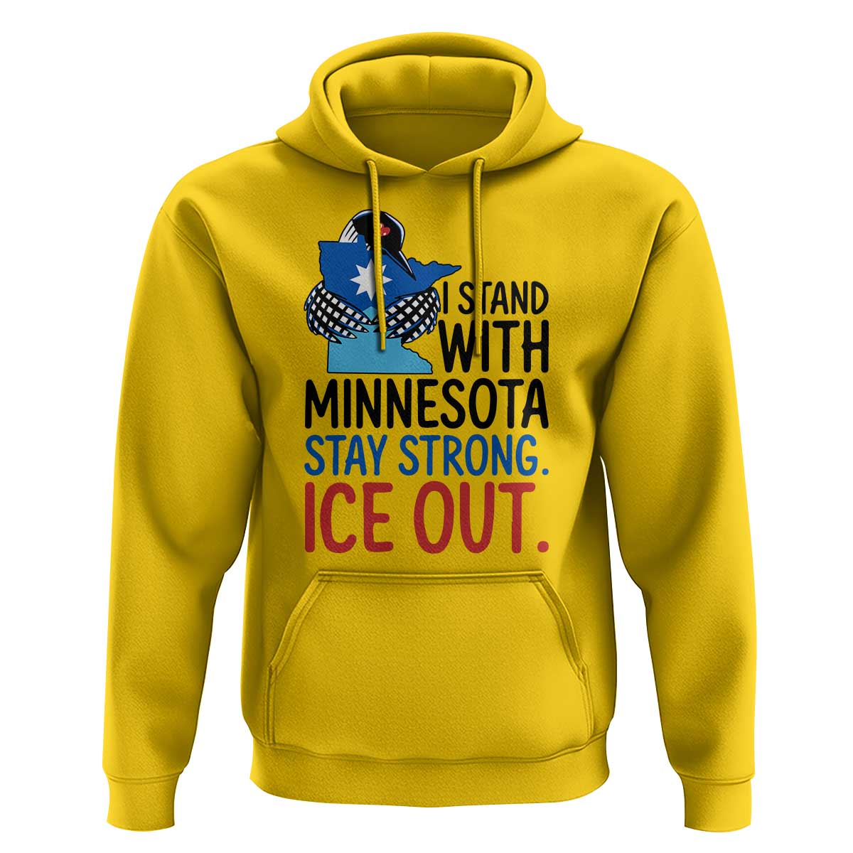 Minnesota Pride Common Loon Hoodie Stand With Minnesota Ice Out
