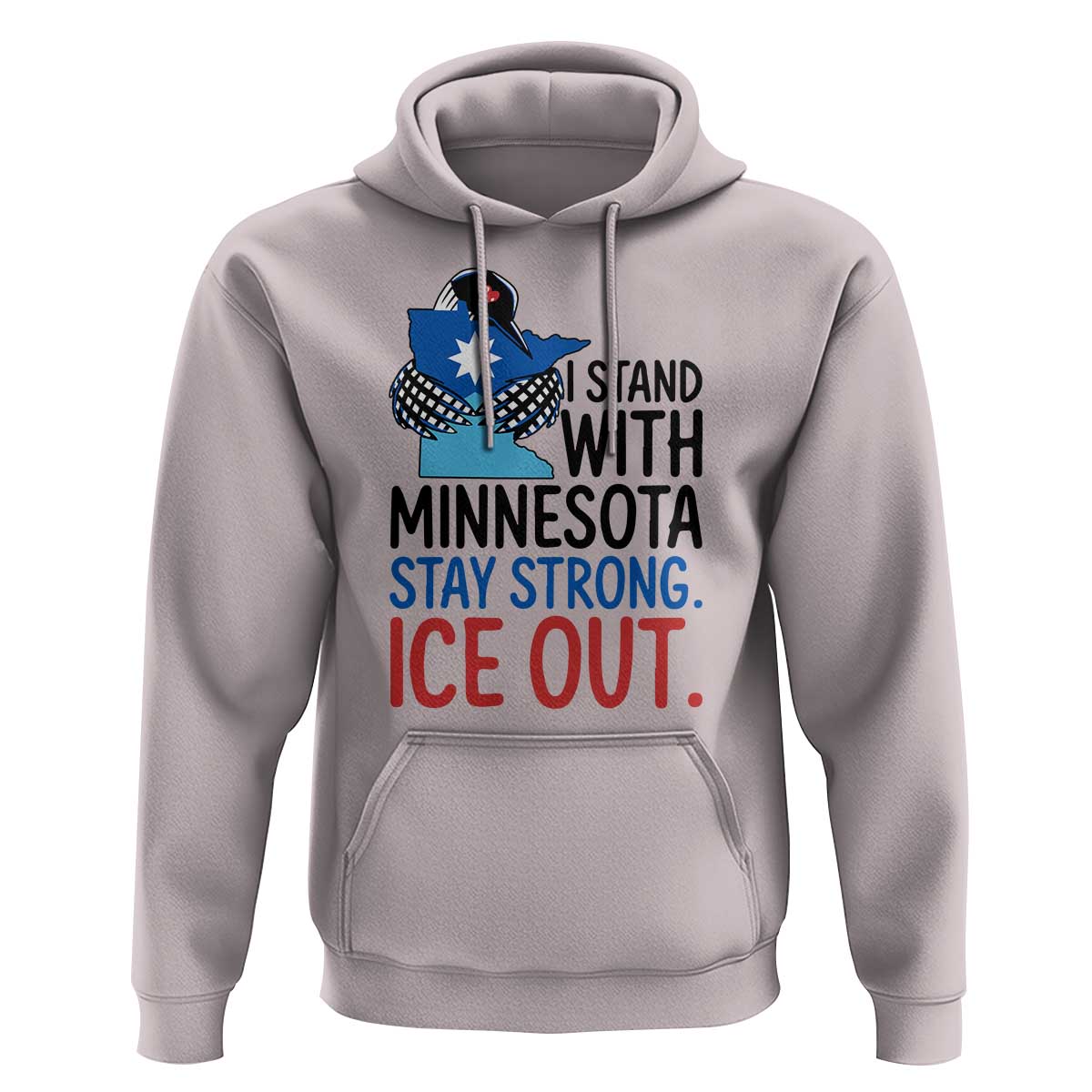 Minnesota Pride Common Loon Hoodie Stand With Minnesota Ice Out
