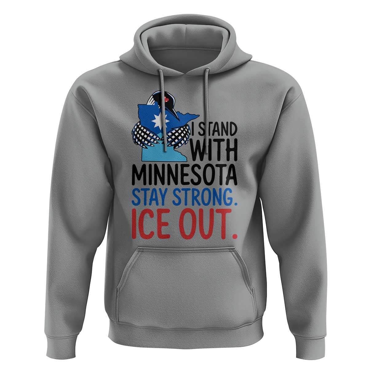 Minnesota Pride Common Loon Hoodie Stand With Minnesota Ice Out