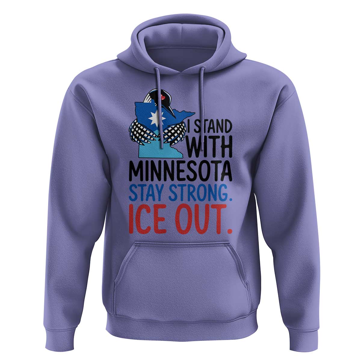 Minnesota Pride Common Loon Hoodie Stand With Minnesota Ice Out