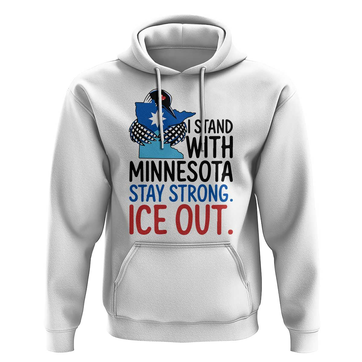 Minnesota Pride Common Loon Hoodie Stand With Minnesota Ice Out