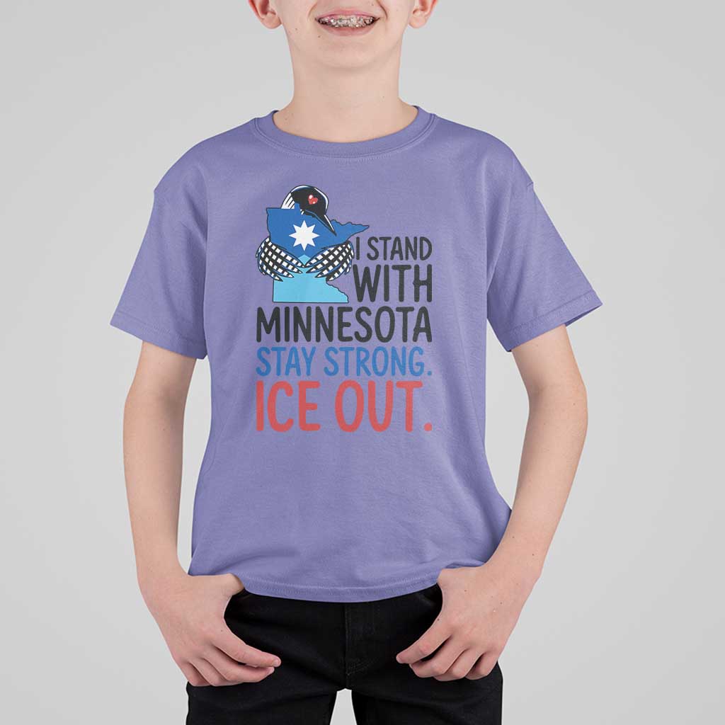 Minnesota Pride Common Loon T Shirt For Kid Stand With Minnesota Ice Out
