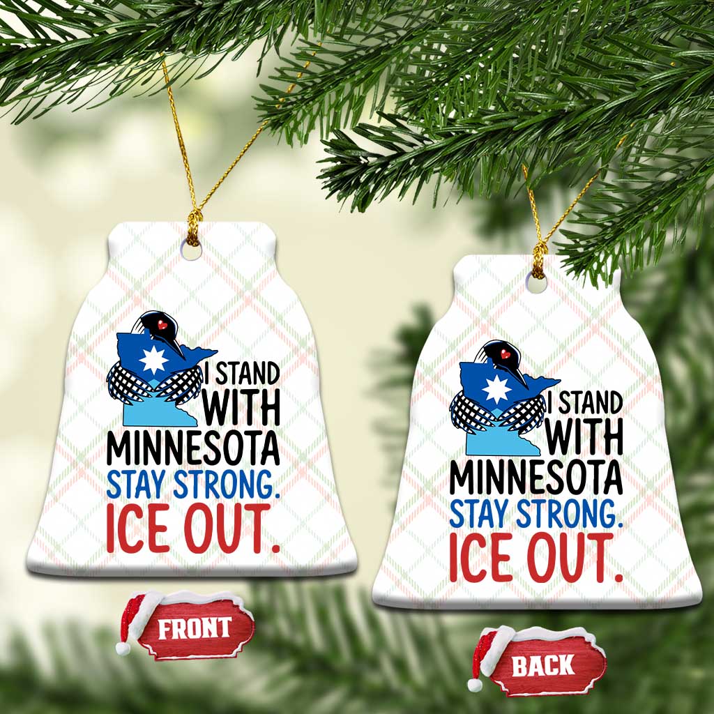 Minnesota Pride Common Loon Ceramic Ornament Stand With Minnesota Ice Out