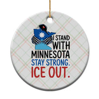 Minnesota Pride Common Loon Ceramic Ornament Stand With Minnesota Ice Out