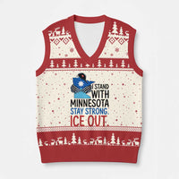 Minnesota Pride Common Loon V-Neck Knit Sweater Vest Stand With Minnesota Ice Out