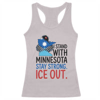 Minnesota Pride Common Loon Racerback Tank Top Stand With Minnesota Ice Out