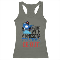 Minnesota Pride Common Loon Racerback Tank Top Stand With Minnesota Ice Out