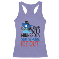 Minnesota Pride Common Loon Racerback Tank Top Stand With Minnesota Ice Out