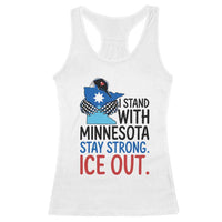 Minnesota Pride Common Loon Racerback Tank Top Stand With Minnesota Ice Out