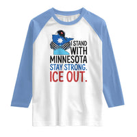 Minnesota Pride Common Loon Raglan Shirt Stand With Minnesota Ice Out