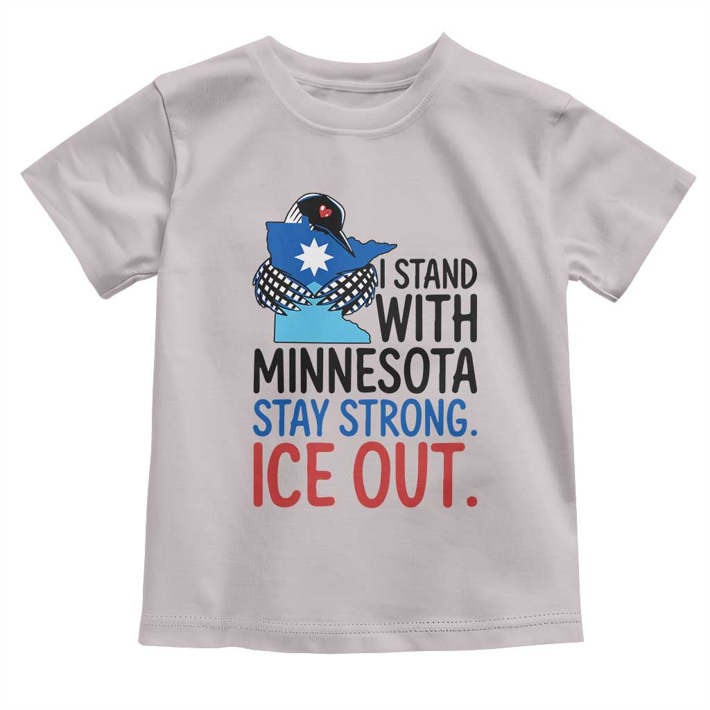 Minnesota Pride Common Loon Toddler T Shirt Stand With Minnesota Ice Out