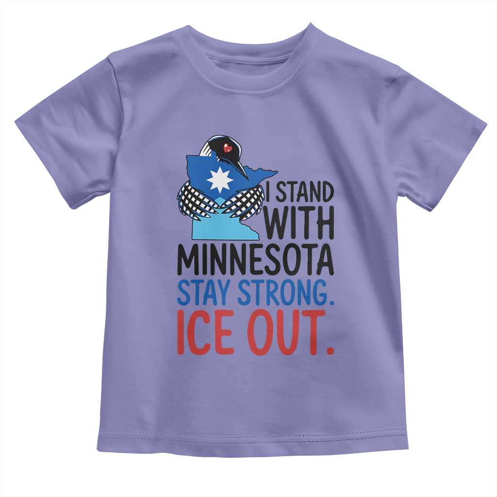 Minnesota Pride Common Loon Toddler T Shirt Stand With Minnesota Ice Out