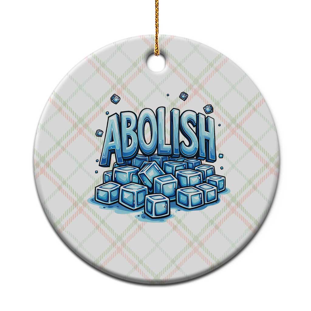 Abolish Ice Ceramic Ornament Minnesota Resistance Protest