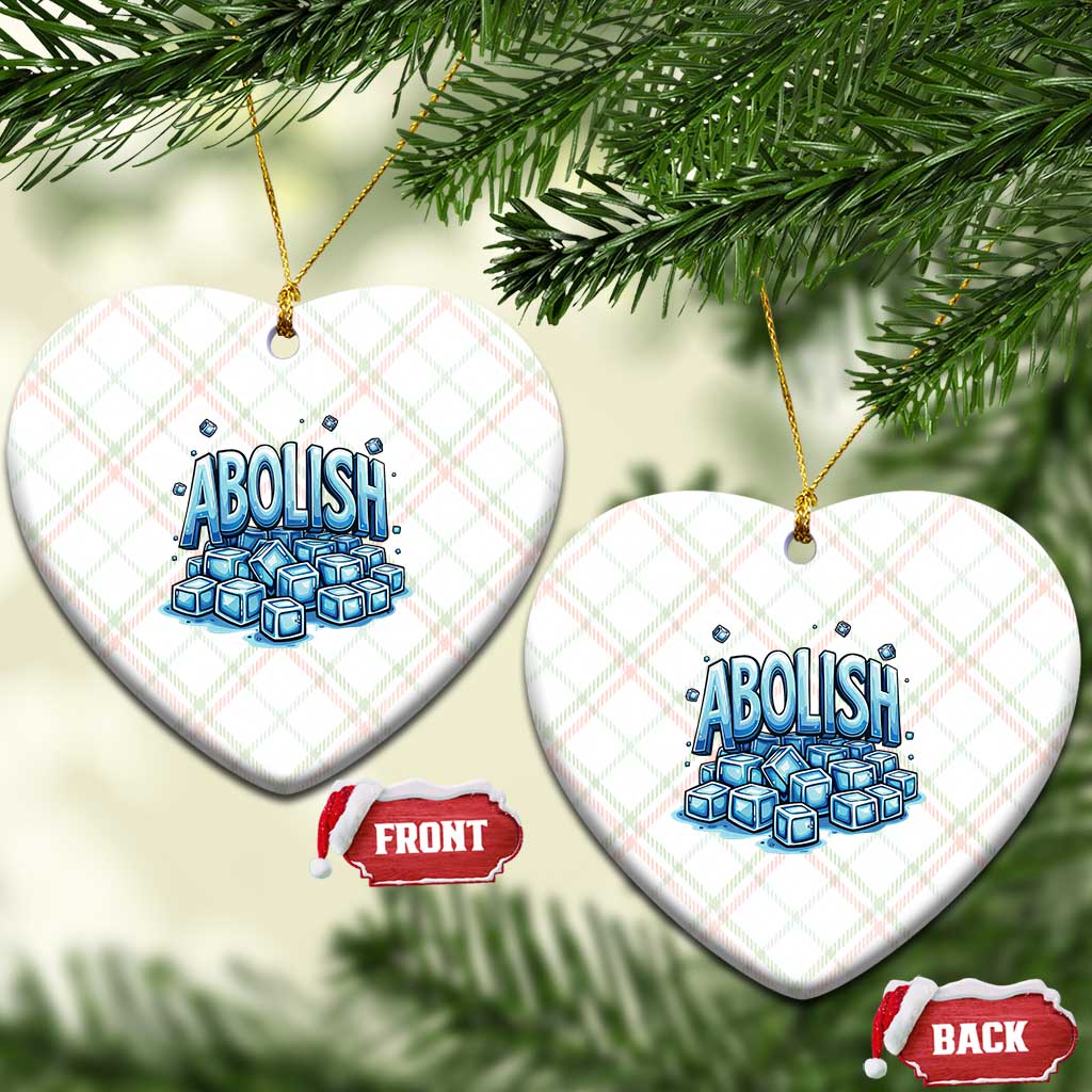 Abolish Ice Ceramic Ornament Minnesota Resistance Protest