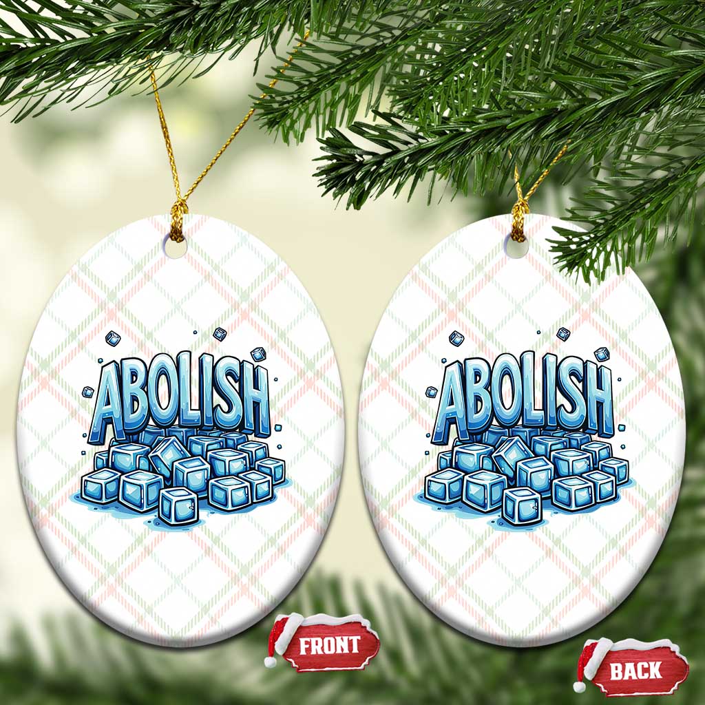 Abolish Ice Ceramic Ornament Minnesota Resistance Protest