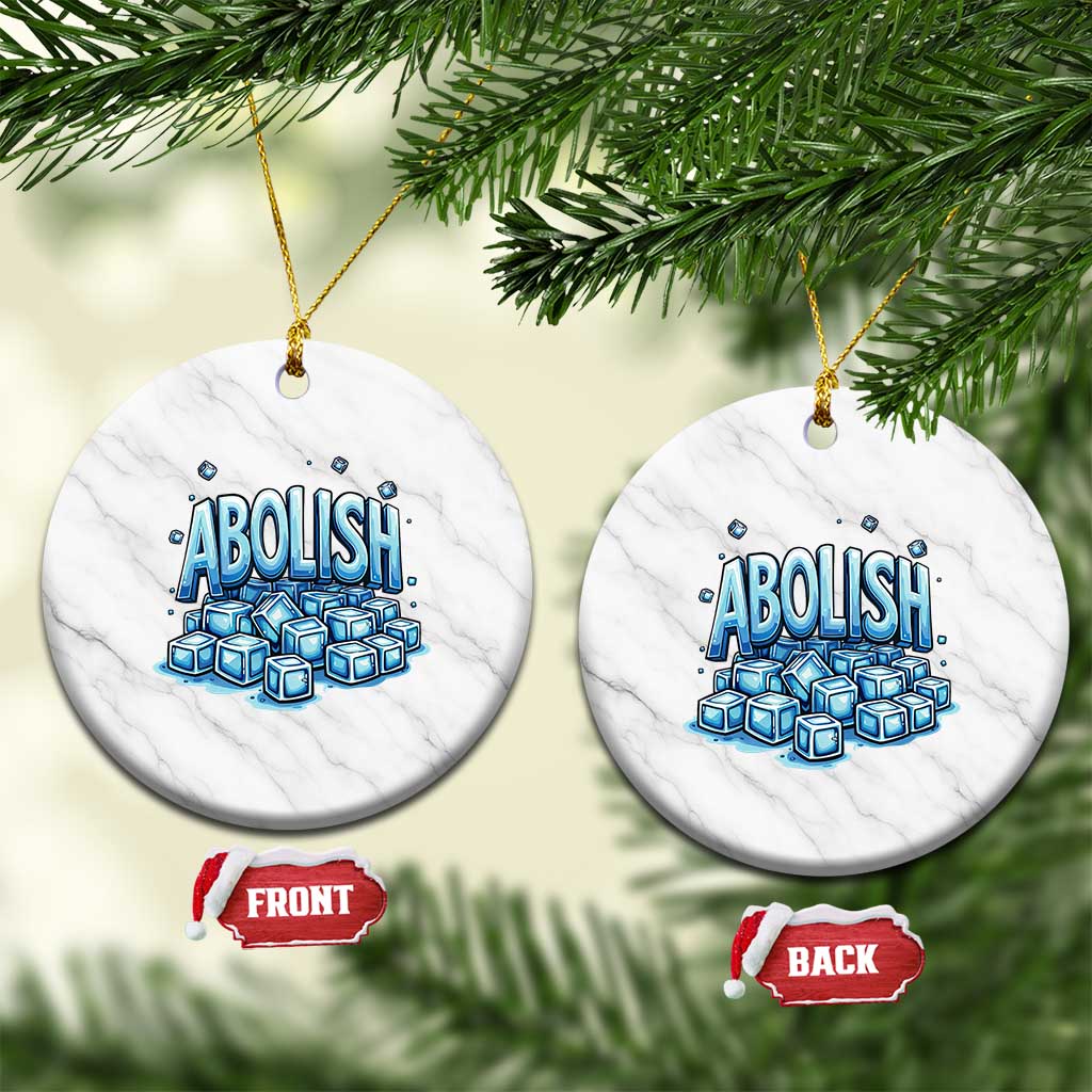 Abolish Ice Ceramic Ornament Minnesota Resistance Protest