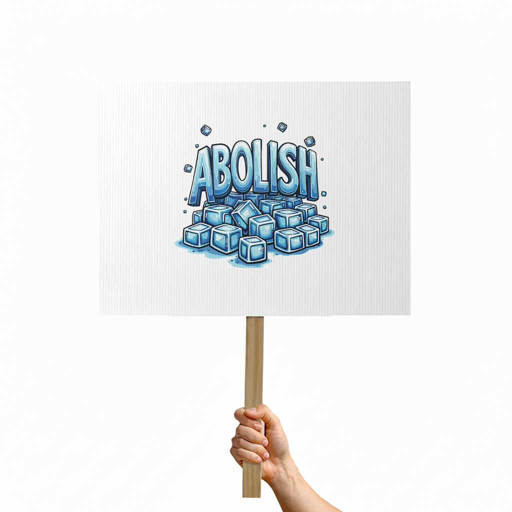Abolish Ice Protest Sign Minnesota Resistance Protest