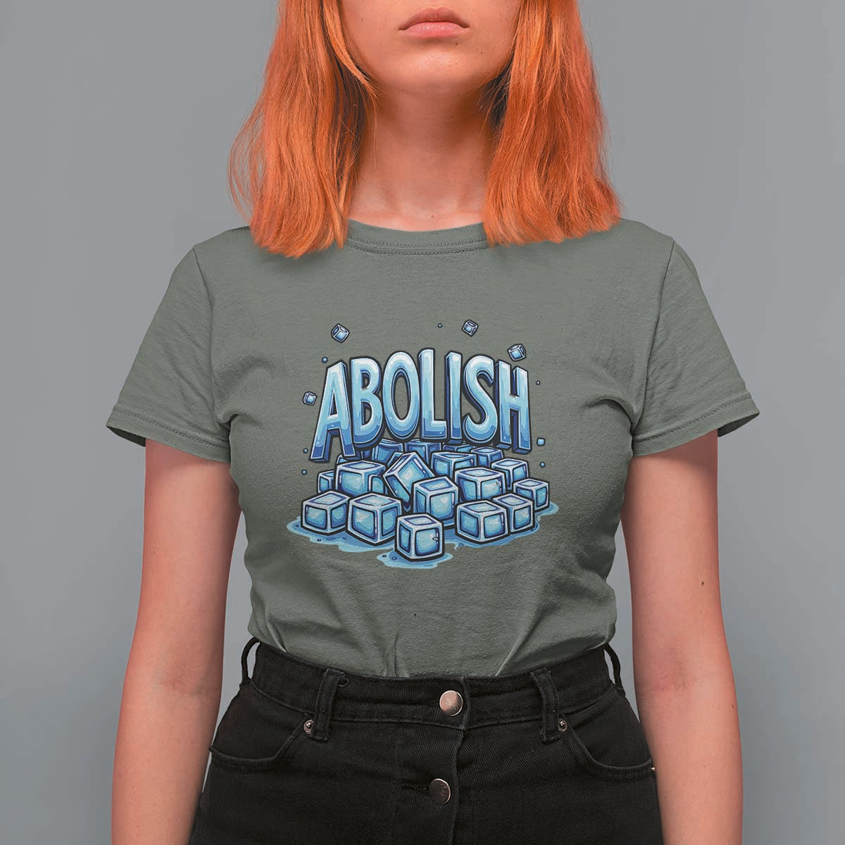 Abolish Ice T Shirt For Women Minnesota Resistance Protest