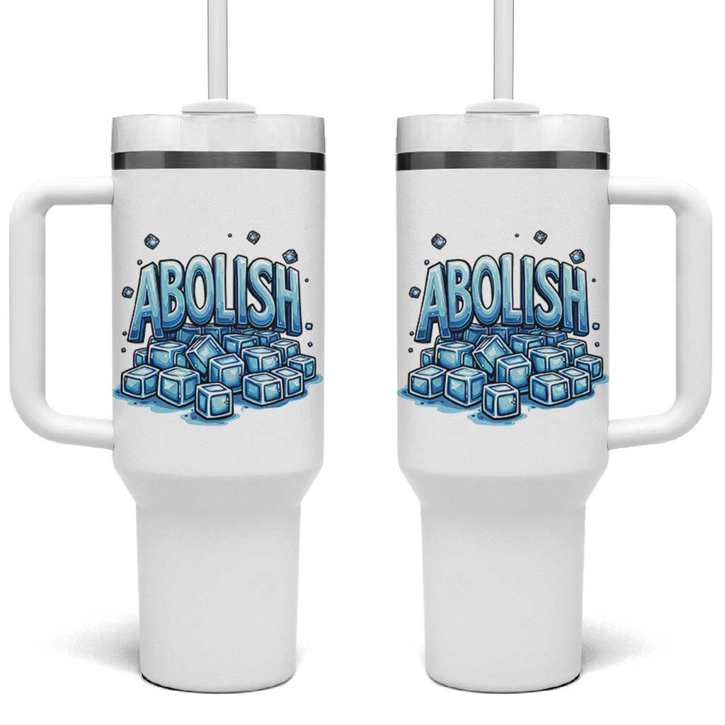 Abolish Ice Tumbler With Handle Minnesota Resistance Protest