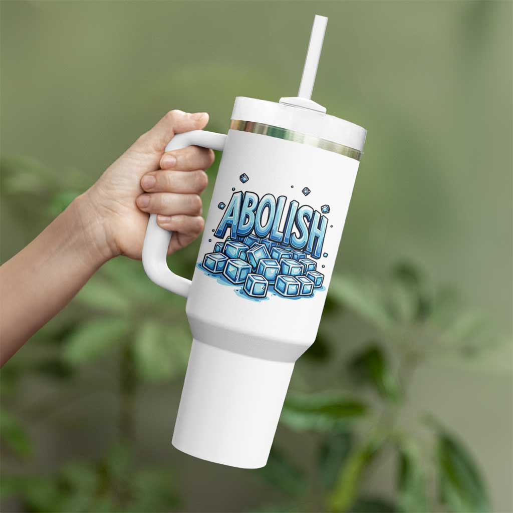 Abolish Ice Tumbler With Handle Minnesota Resistance Protest