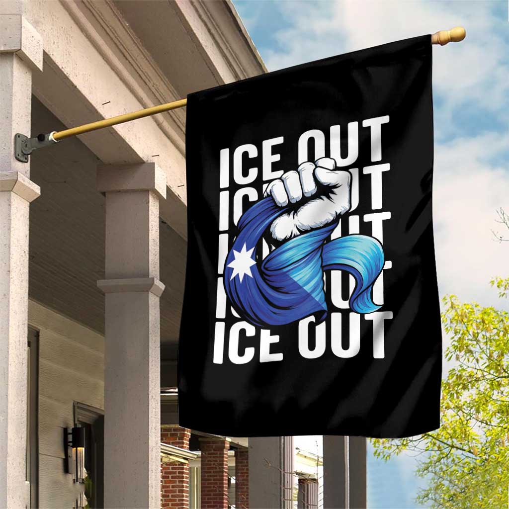 Minnesota Ice Out Garden Flag Anti Ice Movement Protest