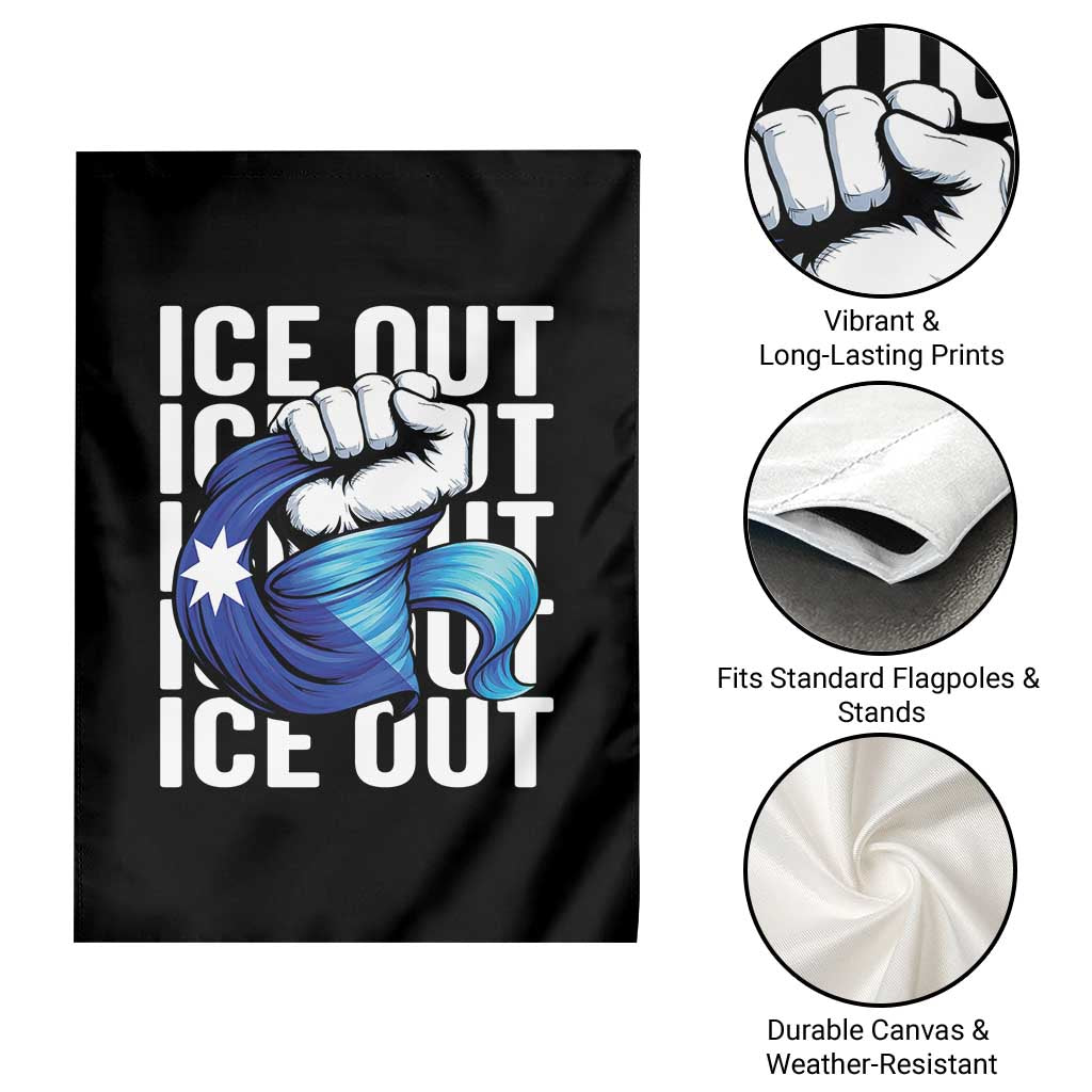 Minnesota Ice Out Garden Flag Anti Ice Movement Protest