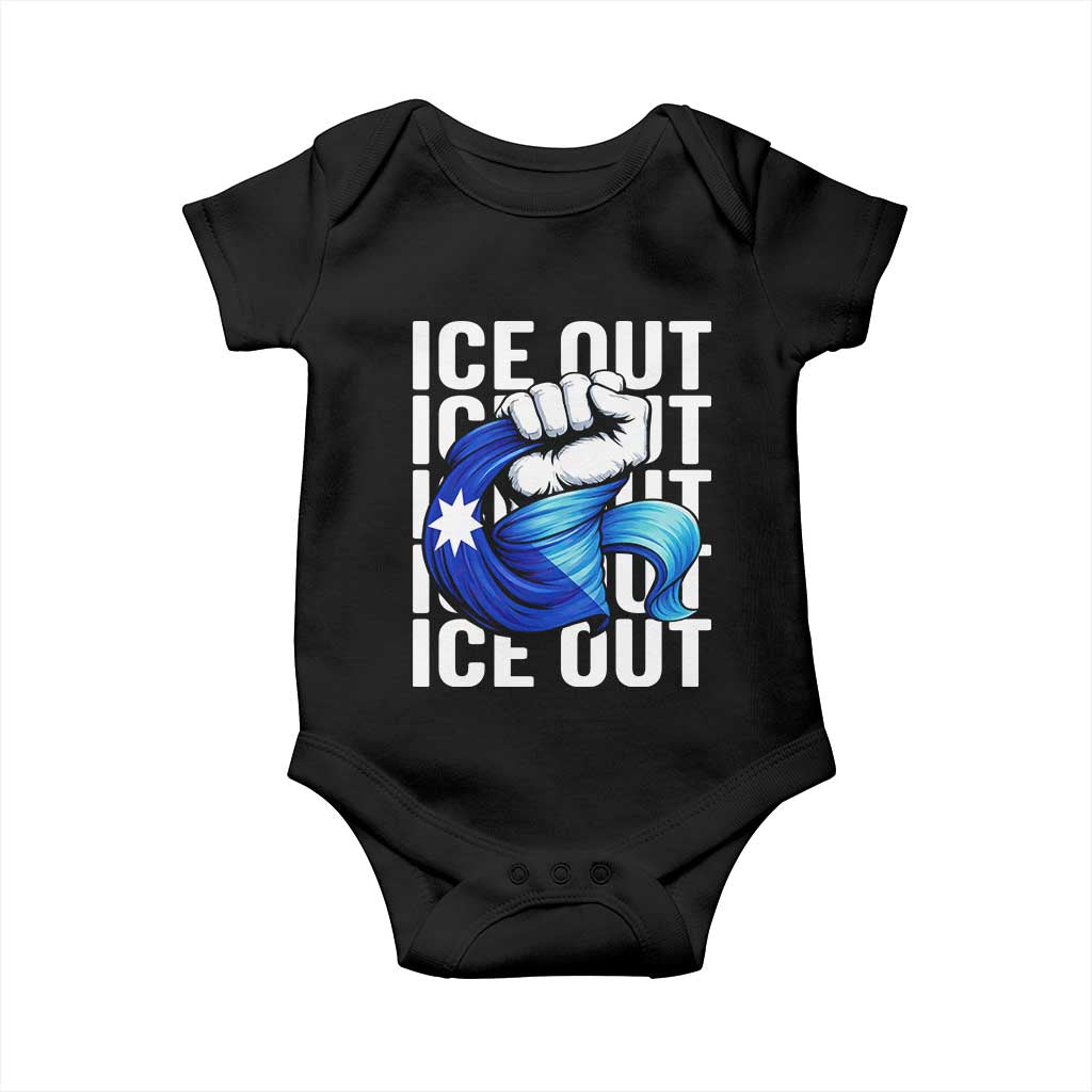Minnesota Ice Out Baby Onesie Anti Ice Movement Protest