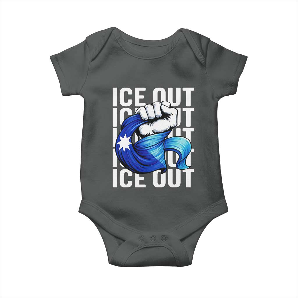 Minnesota Ice Out Baby Onesie Anti Ice Movement Protest