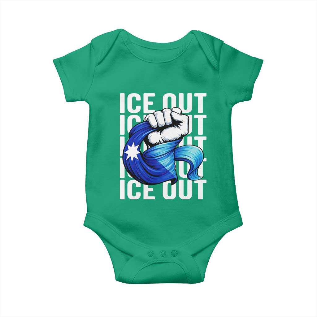 Minnesota Ice Out Baby Onesie Anti Ice Movement Protest