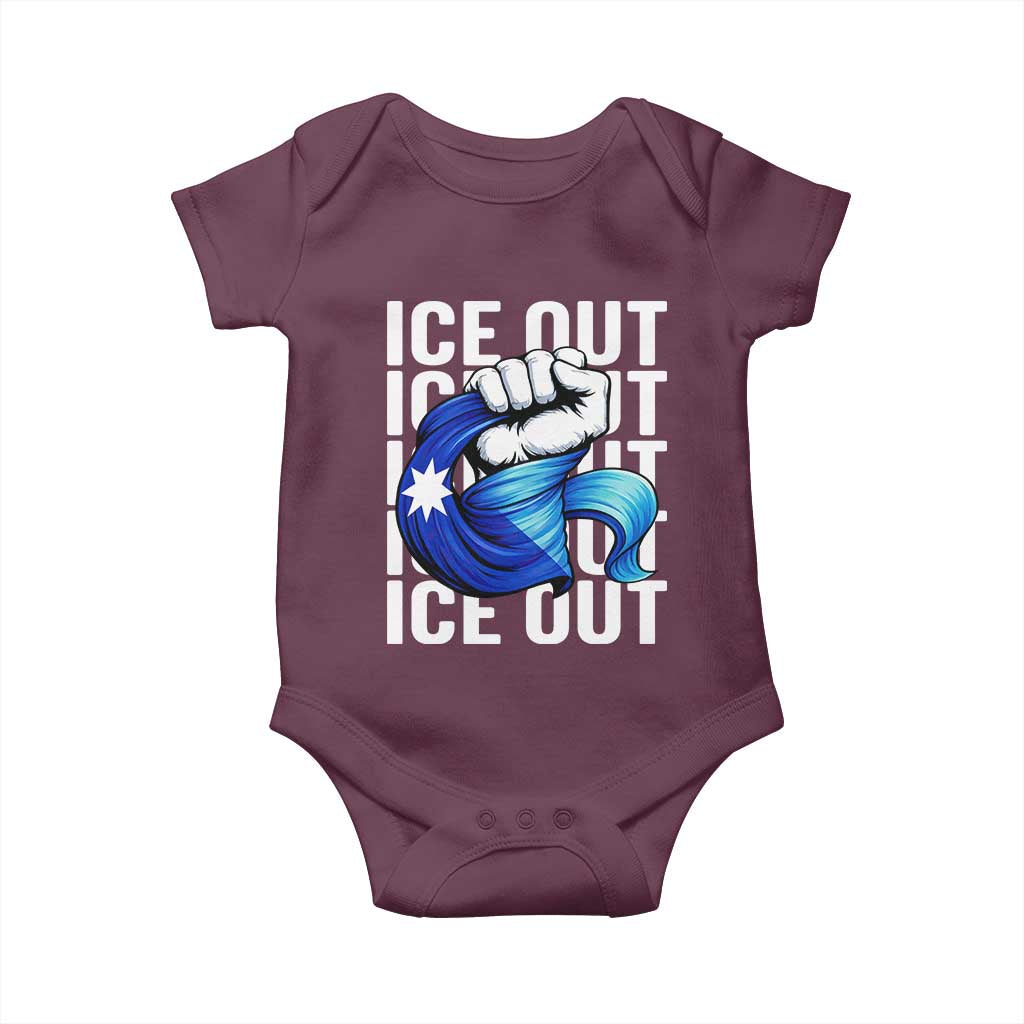 Minnesota Ice Out Baby Onesie Anti Ice Movement Protest