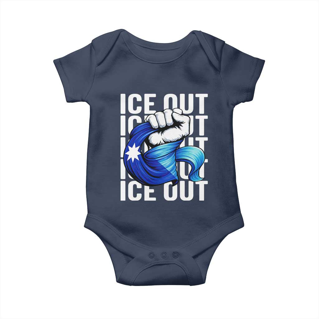 Minnesota Ice Out Baby Onesie Anti Ice Movement Protest