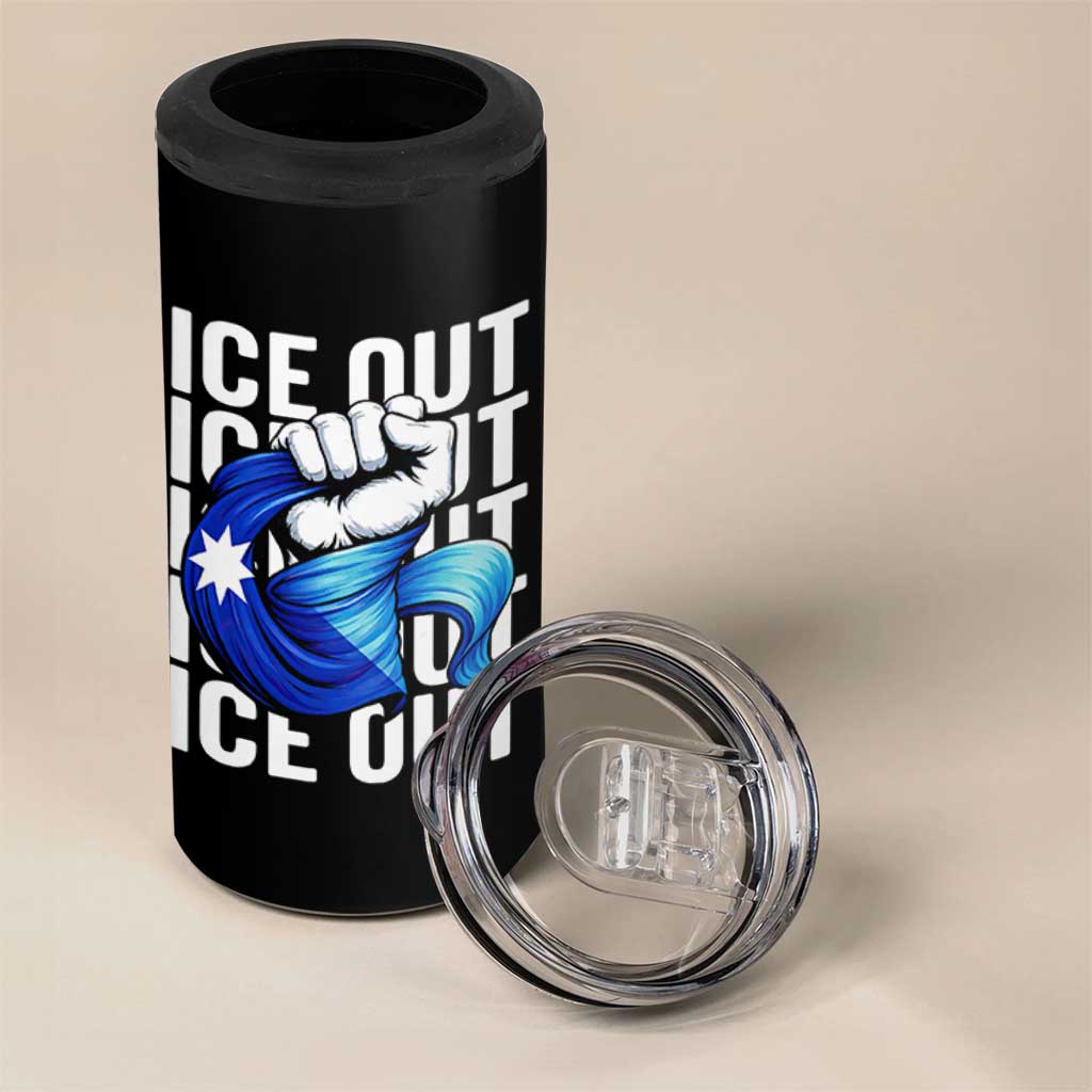 Minnesota Ice Out 4 in 1 Can Cooler Tumbler Anti Ice Movement Protest