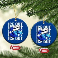 Minnesota Ice Out Ceramic Ornament Anti Ice Movement Protest