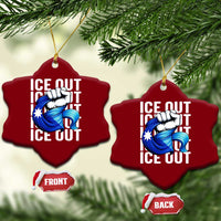 Minnesota Ice Out Ceramic Ornament Anti Ice Movement Protest