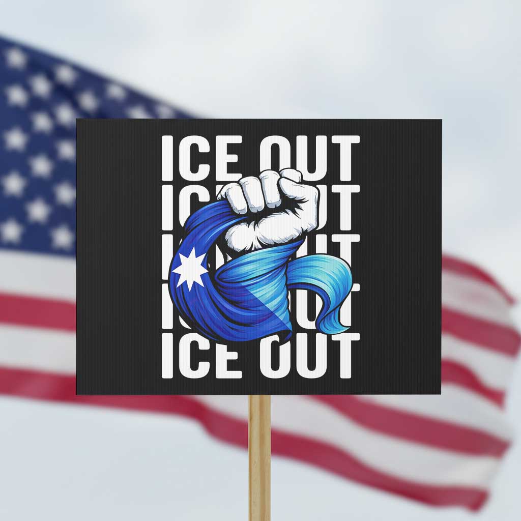 Minnesota Ice Out Protest Sign Anti Ice Movement Protest