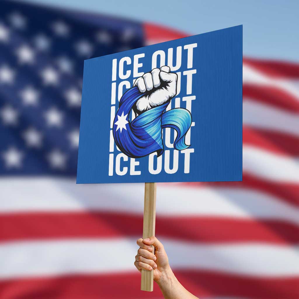 Minnesota Ice Out Protest Sign Anti Ice Movement Protest
