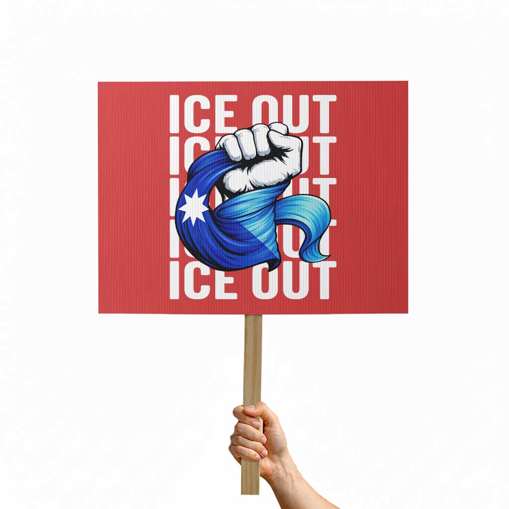 Minnesota Ice Out Protest Sign Anti Ice Movement Protest