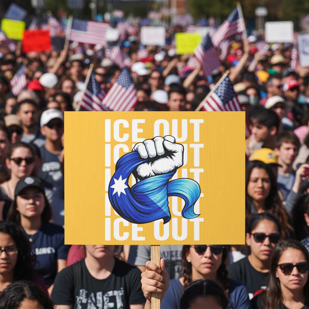 Minnesota Ice Out Protest Sign Anti Ice Movement Protest