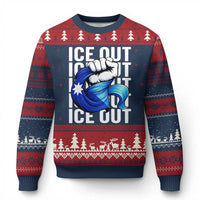 Minnesota Ice Out Ugly Christmas Sweater Anti Ice Movement Protest