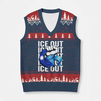 Minnesota Ice Out V-Neck Knit Sweater Vest Anti Ice Movement Protest